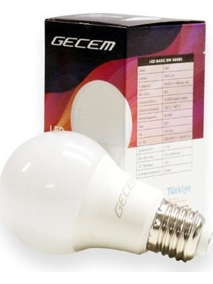 Gecem 9W LED Ampul 10'lu