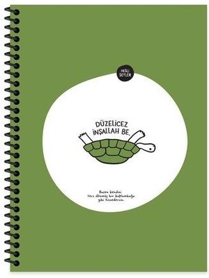 Keskin Color Hisli Şeyler 18.5 x 25 80 Yaprak Kareli Defter- Düzelicez Inşallah Be.