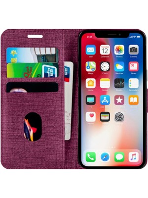 Buway Samsung Galaxy J7 Pro Kartvizitli Cüzdan Kılıf