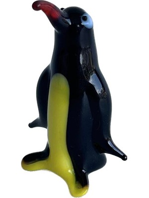 El Yapımı Murano Cam Penguen Biblo A10