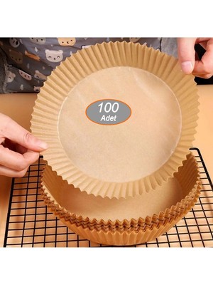 Neler Geldi Neler 100 Adet 16X20CM Airfryer Pişirme Kağıdı Hava Fritözü Xiaomi Philips Yağsız Tefal Kumtel Mi Kağıt