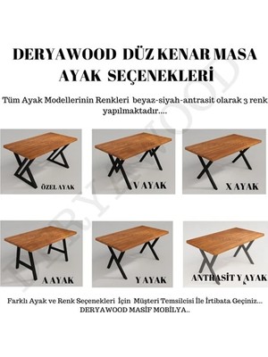 Deryawood Masif Ahşap Anteres Çalışma Masası 70*100*76 cm