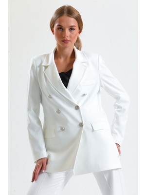 Sense Içi Astarlı  Hürrem Kumaş Oversize Blazer Ceket | CKT34236