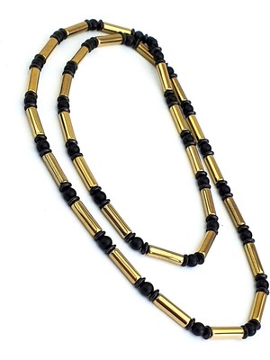 Ose Shop Oniks Hematit Taşlı Doğal Taş Kolye