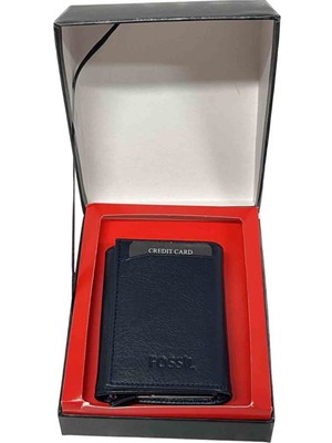 Fossil  Fossil Lacivert Retro Napa Deri CÜZDAN-2660