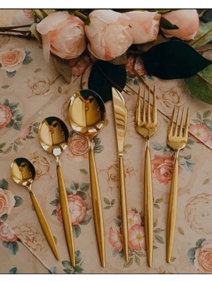 Demir Çeyiz Dmr Life Venezia Gold Çatal Kaşık Takımı 36 Parça 6 Kişilik