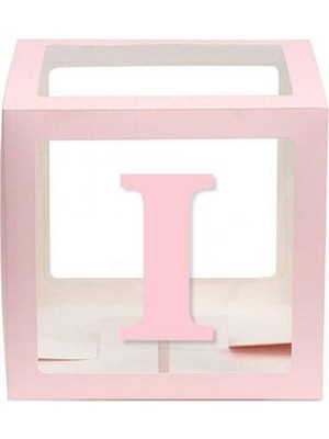 Kidspartim Şeffaf Kutu Harf Pembe I