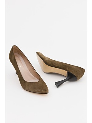 7AdımdaAşk Kadın Topuklu Deri Ayakkabı 052Y21K10004