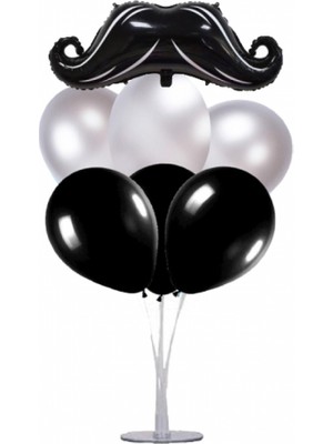 Kidspartim 7 Li Balon Demeti Bıyık Balon