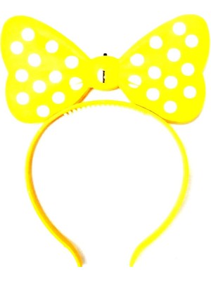Kuzey Oyuncak Sarı Işıklı Taç Yellow Headband LED Light Sarı Minnie Mouse Işıklı Taç Sarı Miki Taç Konser Işıkları