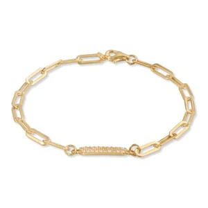 Joy of Jade Briella Bileklik 1 Mikron 18 Ayar Altın Kaplama (925 Ayar Gümüş Üzerine), Zirkonyum