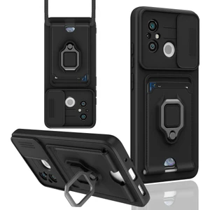 Xiaomi Redmi 12C Kılıf Kamera Korumalı  Kartvizitli Zuma Silikon