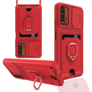Xiaomi Redmi 9t Kılıf Kamera Korumalı  Kartvizitli Zuma Silikon