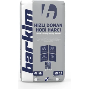 Hızlı Donan Kırık Beyaz Dekoratif Hobi Harcı Beyaz 2440 20 kg