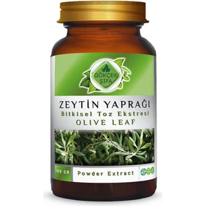 Gökçek Şifa Zeytin Yaprağı Toz Ekstresi ( Olive Leaf Powder Extract)100 gr Cam Kavanoz