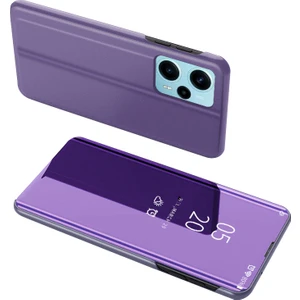 Lr Joyful Xiaomi Poco F5 5g / Redmi Not 12 Turbo Elektraplatma Telefon Kılıfı Görünüm Pencere Aynası Yüzey Deri Telefon Kapağı (Yurt Dışından)