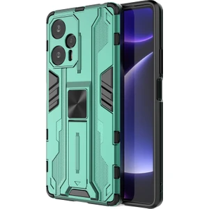 Lr Joyful Xiaomi Redmi Note 12 Turbo / Poco F5 5g Kickstand Anti-Drop Anti-Drop Telefon Kapağı Sabit Pc Yumuşak Tpu Kılıfı (Yurt Dışından)
