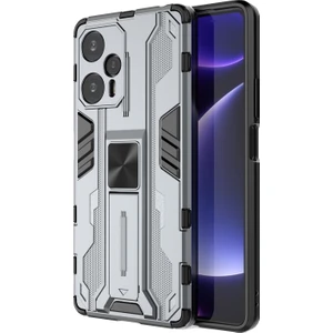 Lr Joyful Xiaomi Redmi Note 12 Turbo / Poco F5 5g Kickstand Anti-Drop Anti-Drop Telefon Kapağı Sabit Pc Yumuşak Tpu Kılıfı (Yurt Dışından)