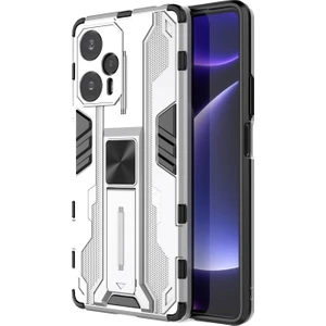 Lr Joyful Xiaomi Redmi Note 12 Turbo / Poco F5 5g Kickstand Anti-Drop Anti-Drop Telefon Kapağı Sabit Pc Yumuşak Tpu Kılıfı (Yurt Dışından)