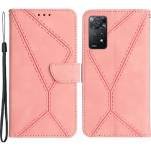 Lr Joyful Xiaomi Redmi Note 12 Pro 4g / Note 11 Pro 4g (Mediatek) / Note 11 Pro 5g (Qualcomm) Basılı Hat Telefon Kılıfı Deri Kapak Cüzdanı (Yurt Dışından)