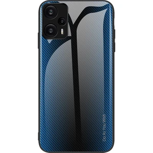Lr Joyful Xiaomi Redmi Note 12 Turbo / Poco F5 5g Karbon Fiber Doku Kabuk Kapağı Temperli Cam Geri+Yumuşak Tpu Telefon Kılıfı (Yurt Dışından)