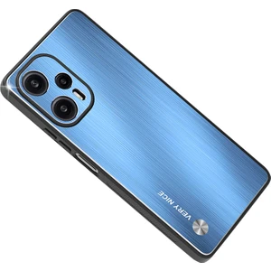 Lr Joyful Xiaomi Redmi Fırçalanmış Telefon Kapağı Not 12 Turbo / Poco F5 5g Tpu Çerçeve Alüminyum Alaşım Geri Cep Telefonu Kılıfı (Yurt Dışından)