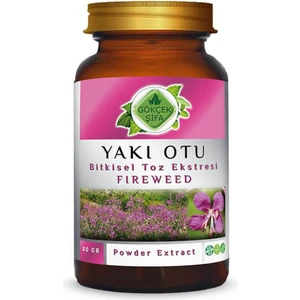 Gökçek Şifa Yakı Otu Toz Ekstresi (Herba Moxibustion) 80 gr Cam Kavanoz