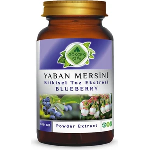 Gökçek Şifa Yaban Mersini Toz Ekstresi (Vaccinium Myrtillus)100 gr Cam Kavanoz