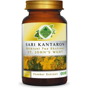 Gökçek Şifa Sarı Kantaron Toz Ekstresi (Hypericum Perforatum)70 gr Cam Kavanoz