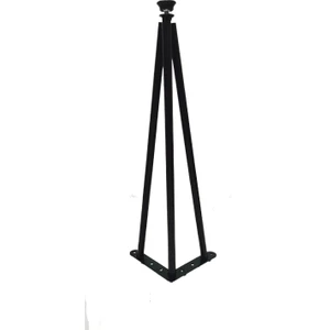 A Design Metal Boru Firkete Sehpa Ayağı - Dekoratif Sehpa Ayağı (46,5 cm - 1 Adet)