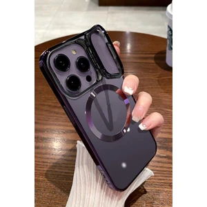 Apple iPhone 14 Pro Max Kılıf Magsafe Şarj Özellikli Kamera Korumalı Pc Luxury Kapak