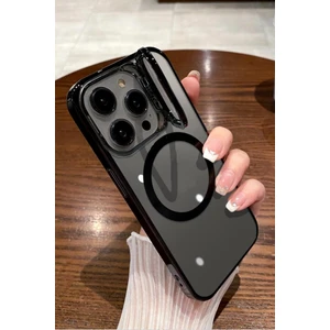 Apple iPhone 14 Pro Max Kılıf Magsafe Şarj Özellikli Kamera Korumalı Pc Luxury Kapak