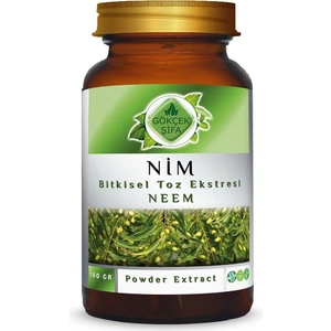Gökçek Şifa Neem Toz Ekstresi (Azadirachta Indica A.Juss.)100 gr Cam Kavanoz