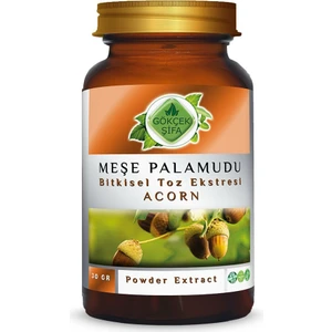 Gökçek Şifa Meşe Palamudu Toz Ekstresi (Quercus Ithaburensis Subsp)30 gr Cam Kavanoz