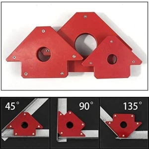 Dünya Magnet 3'lü Set Manyetik Açılı Kaynak Tutucu Mıknatıs Manyetik Gönye Kaynak Gönyesi 25LBS-50LBS-75LBS