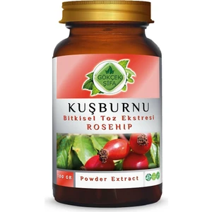 Gökçek Şifa Kuşburnu Toz Ekstresi (Rosa canina L.)100 gr Cam Kavanoz