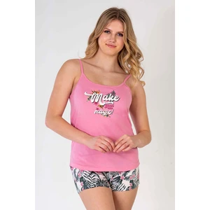Pamuklu Kadın Ip Askılı Şortlu Pijama Takım