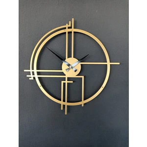 Gowpenart Dizayn Gowpenart Querencia Metal Gold - Altın Duvar Saati 1,5 mm Kalınlık 50 x 50 cm
