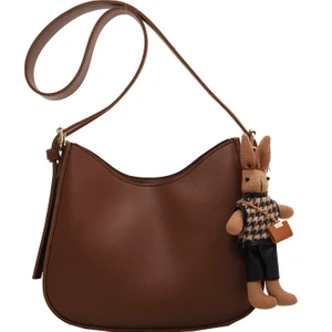 Moda Doku Omuz Çantası Büyük Kapasiteli Retro Bayanlar Messenger Çanta (Yurt Dışından)