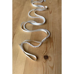 Krem Incili Söz Nişan Kurdelesi