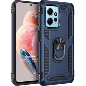 Xiaomi Redmi Note 12 4g Kılıf Military Ring Holder Lacivert