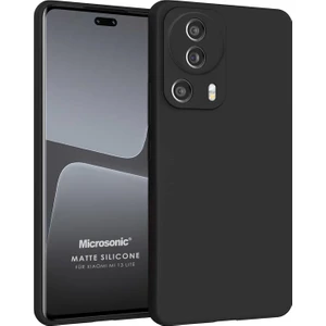 Matte Silicone Xiaomi Mi 13 Lite Kılıf Siyah