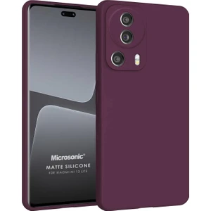 Matte Silicone Xiaomi Mi 13 Lite Kılıf Mor