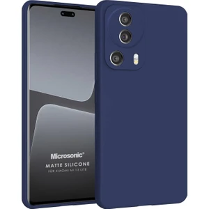 Matte Silicone Xiaomi Mi 13 Lite Kılıf Lacivert