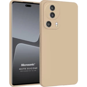 Matte Silicone Xiaomi Mi 13 Lite Kılıf Gold