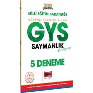Yargı Yayınevi 2023 Milli Eğitim Bakanlığı GYS Saymanlık Kadrosu Için 5 Deneme