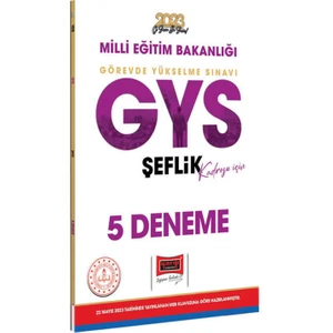 Yargı Yayınevi 2023 Milli Eğitim Bakanlığı GYS Şeflik Kadrosu Için 5 Deneme
