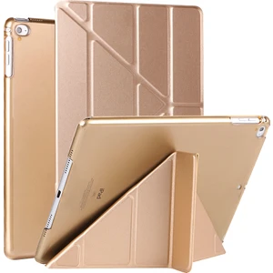 Apple iPad 12.9 3.Nesil Kılıf Trifolding Standlı Smart A1876 A2014 A1895 A1983 Gold