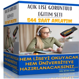 Enine Boyuna Eğitim Açık Lise Tüm Dersler Görüntülü Eğitim Seti