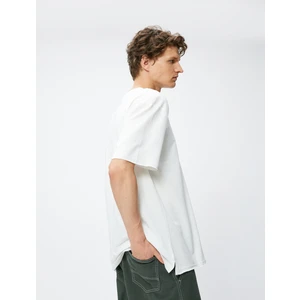 Basic Tişört Bisiklet Yaka Kısa Kollu Pamuklu